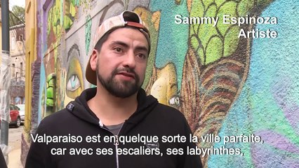 Chili: à Valparaiso, les rues se font galerie d'art à ciel ouvert