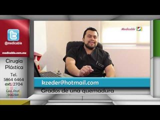 ¿Cómo se determina el grado de una quemadura?