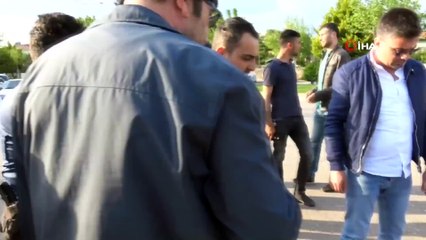 Otomobille motosiklet çarpıştı: 1 yaralı