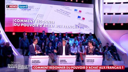 Echange tendu entre Florian Philippot et Nathalie Arthaud