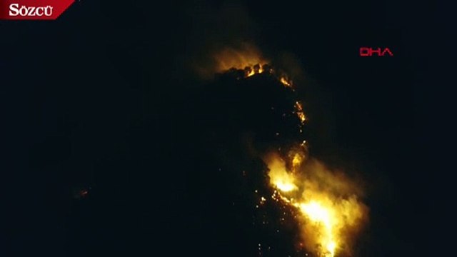 Giresun'da müdahale edilemeyen orman yangını yayılıyor