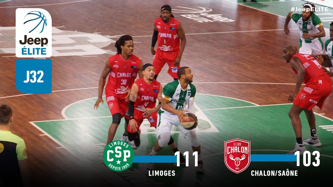 Jeep® ÉLITE : Limoges vs Chalon/Saône (J32)