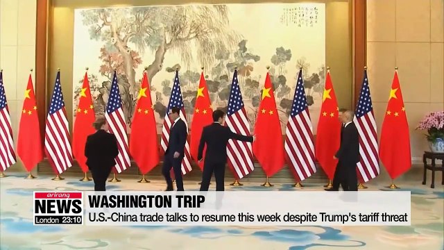 U.S.-China trade talks to resume despite Trump's tariff threat