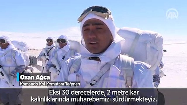 Mehmetçik çetin kış şartlarında görevinin başında
