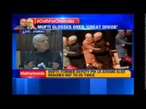 New CM Mufti Sayeed  addresses a press conference