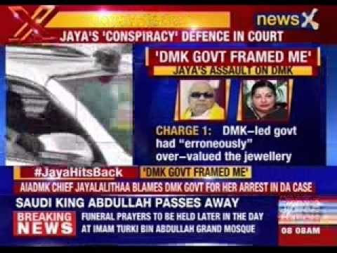 AIADMK Chief Jayalalithaa blames DMK govt for her arrest in DA case