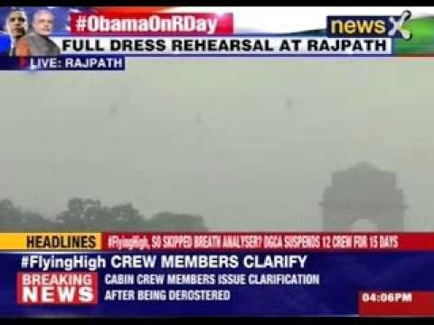 Rajpath on Republic Day Parade - 26th January: Parade Full dress rehearsal at Rajpath