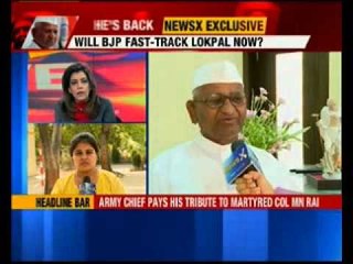 Anna Hazare talks exclusively to NewsX after announcing protest