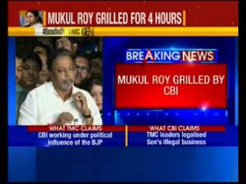 TMC general secy Mukul Roy grilled by CBI in Bengal