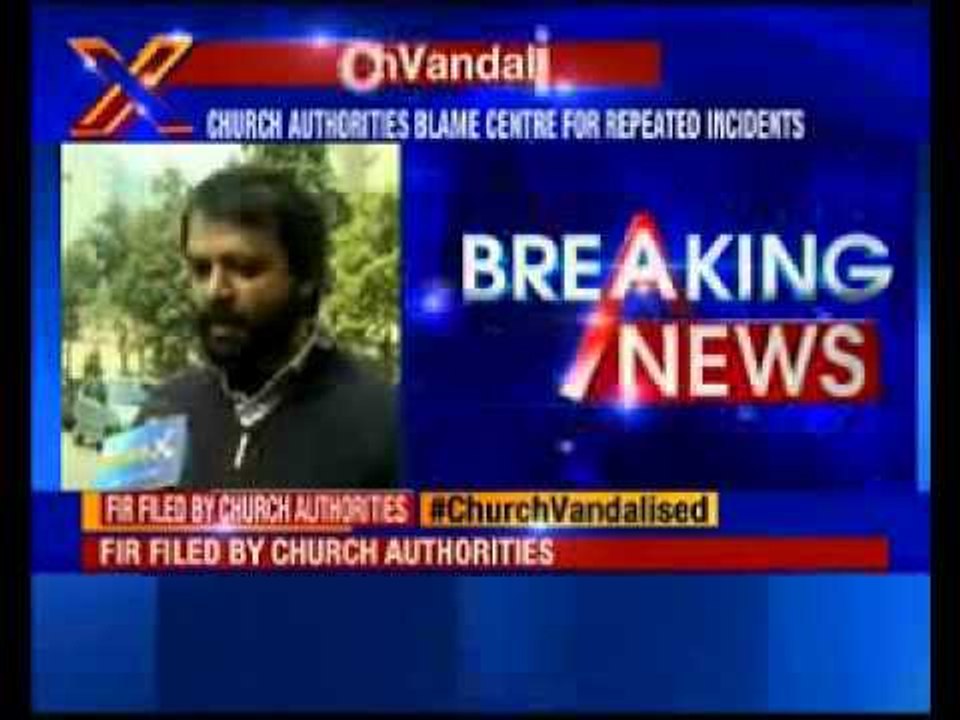 AAP blames BJP for church attack