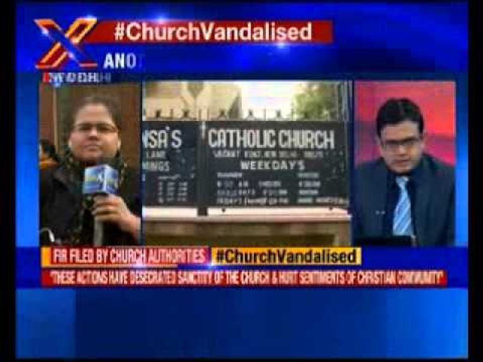 South Delhi church vandalised