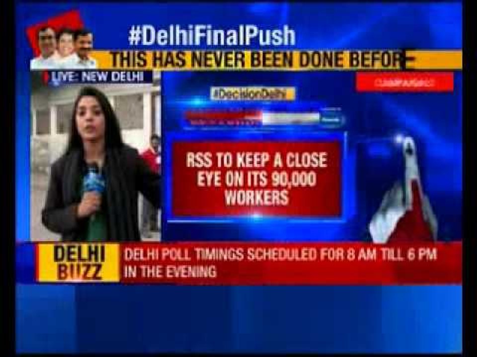 Delhi Elections 2015: RSS leaders to monitor polls in Delhi
