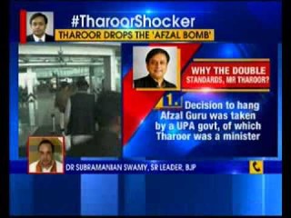Afzal hanging badly handled says Sashi Tharoor