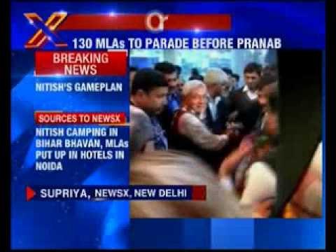 Nitish aiming to parade 130 MLAs backing him before president