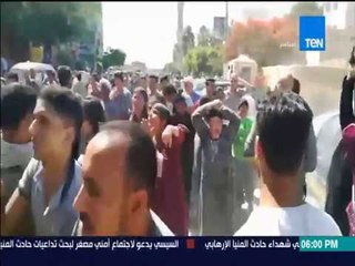 اللقطات الأولى لإنهيار اهالي ضحايا حادث المنيا