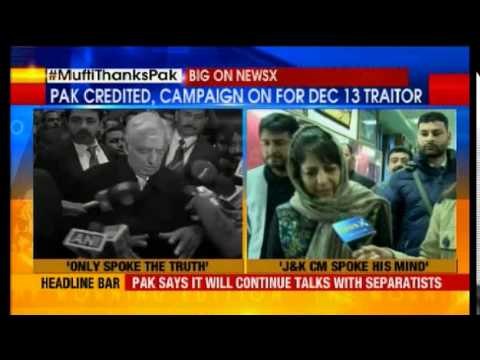 Mehbooba defends Mufti’s remarks on Pakistan