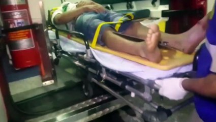 Homem é levado à UPA após colisão de trânsito