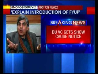 Govt initiates process to remove DU VC, serves show-cause notice on him