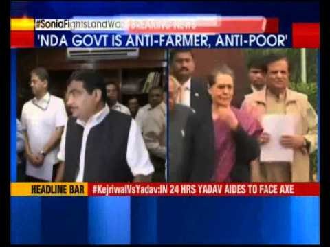 Sonia Gandhi writes letter to Nitin Gadkari over Land Bill