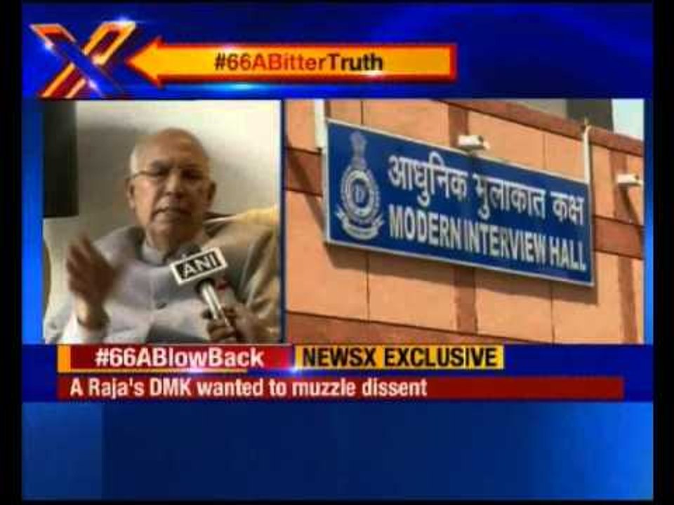 Chidambaram supported 66A: Ex-law minister HR Bhardwaj