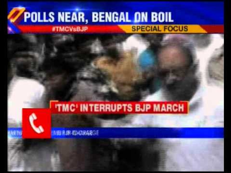 TMC Supporters attacked a BJP Delegation