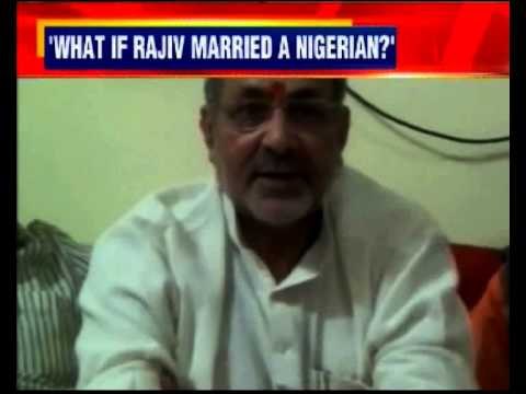 Union Minister Giriraj Singh shocks by 'racist' attack on Sonia Gandhi