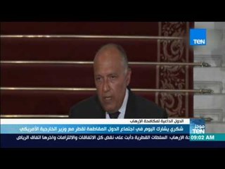 موجز TeN - شكري يشارك اليوم في اجتماع الدول المقاطعة لقطر مع وزير الخارجية الأمريكي