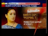 Smriti Irani finds hidden camera in Goa changing room