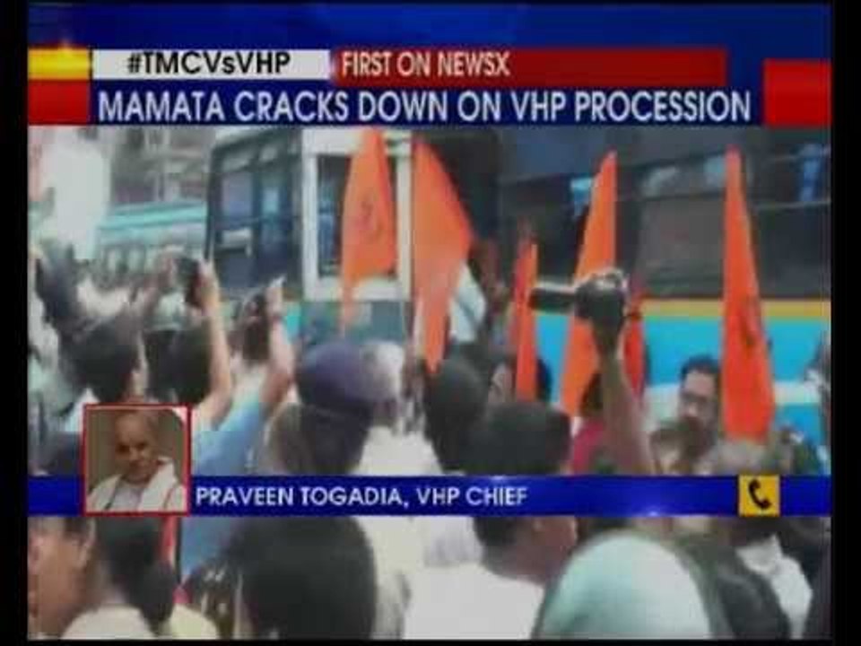 1000 VHP supporter  detained in West Bengal Raiganj