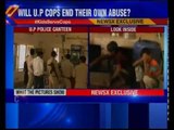 Children washing utensils in Police canteen in Agra