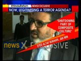 NewsX Exclusive: J&K PDP Minister Altaf Bukhari backs separatists, call for shutdown