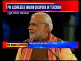 PM Narendra Modi addresses Indian diaspora in Toronto