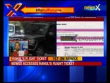 Rahul Gandhi returns: NewsX Accesses Rahul Gandhi's ticket