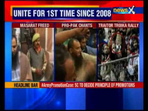 Geelani-Mirwaiz-Malik on stage