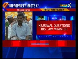Delhi law inister faked law degree, Kejriwal asks to explain allegations