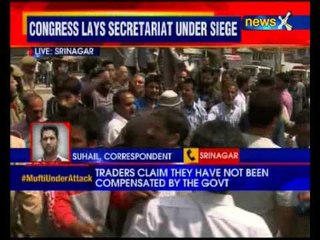 J&K: Congress workers protest against Mufti's putative anti-people moves