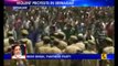 Contractual employees stage protest in Srinagar, demand regularization of their services