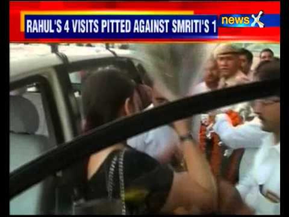 Smriti Irani visits Amethi, attacks Rahul on food park issue
