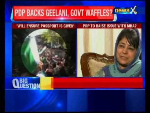 Mehbooba Mufti demands passport for Syed Ali Shah Geelani