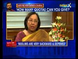 Rapid Fire with Kartikeya Sharma: Quota is not for minorities, says Najma Heptulla