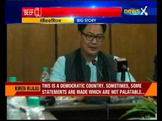 Kiren Rijiju heard saying 'I too eat beef' in an audio clip