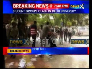 Students' groups clash in North Campus