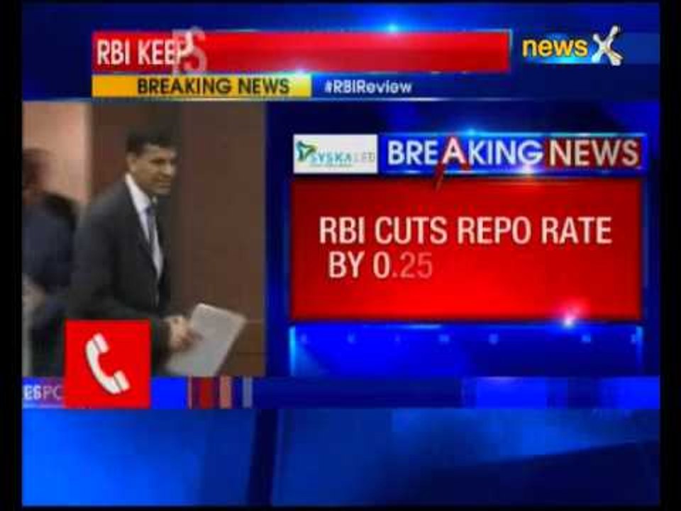 RBI cuts repo rates by 25 basis points; new repo rate is 7.25%