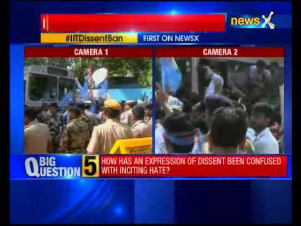 IIT Madras row: NSUI activists stage protest outside Smriti Irani’s residence