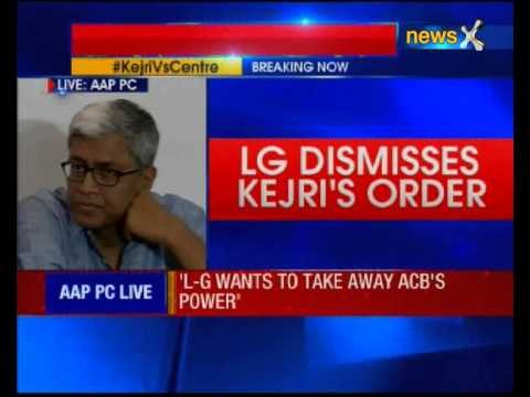 Ashutosh speaking at AAP Press Conference on Turf War with Lieutenant Governor