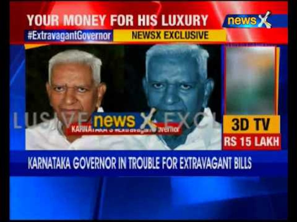Karnataka Governor in trouble for extravagant bills
