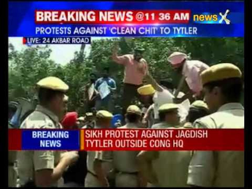 Sikhs protest against Tytler outside Congress h...