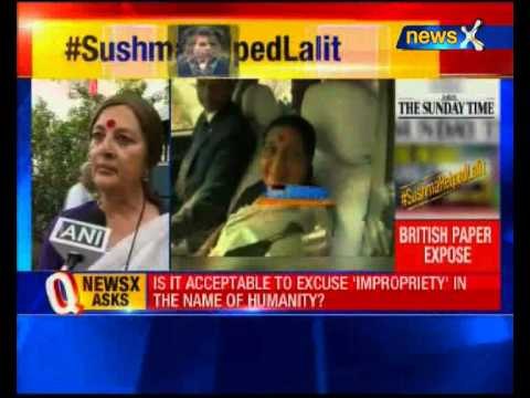 Congress steps up attack on Sushma Swaraj, says quid pro quo between Minister and Lalit Modi