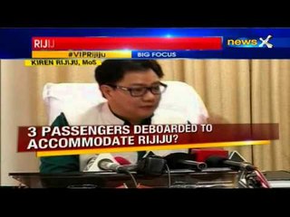 Three passengers deboarded for MoS Kiren Rijiju to cockpit fights