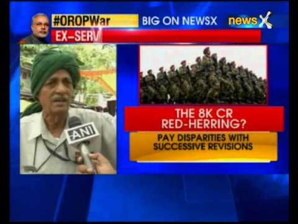 One Rank One Pension row: Ex-servicemen hold protest at Jantar Mantar